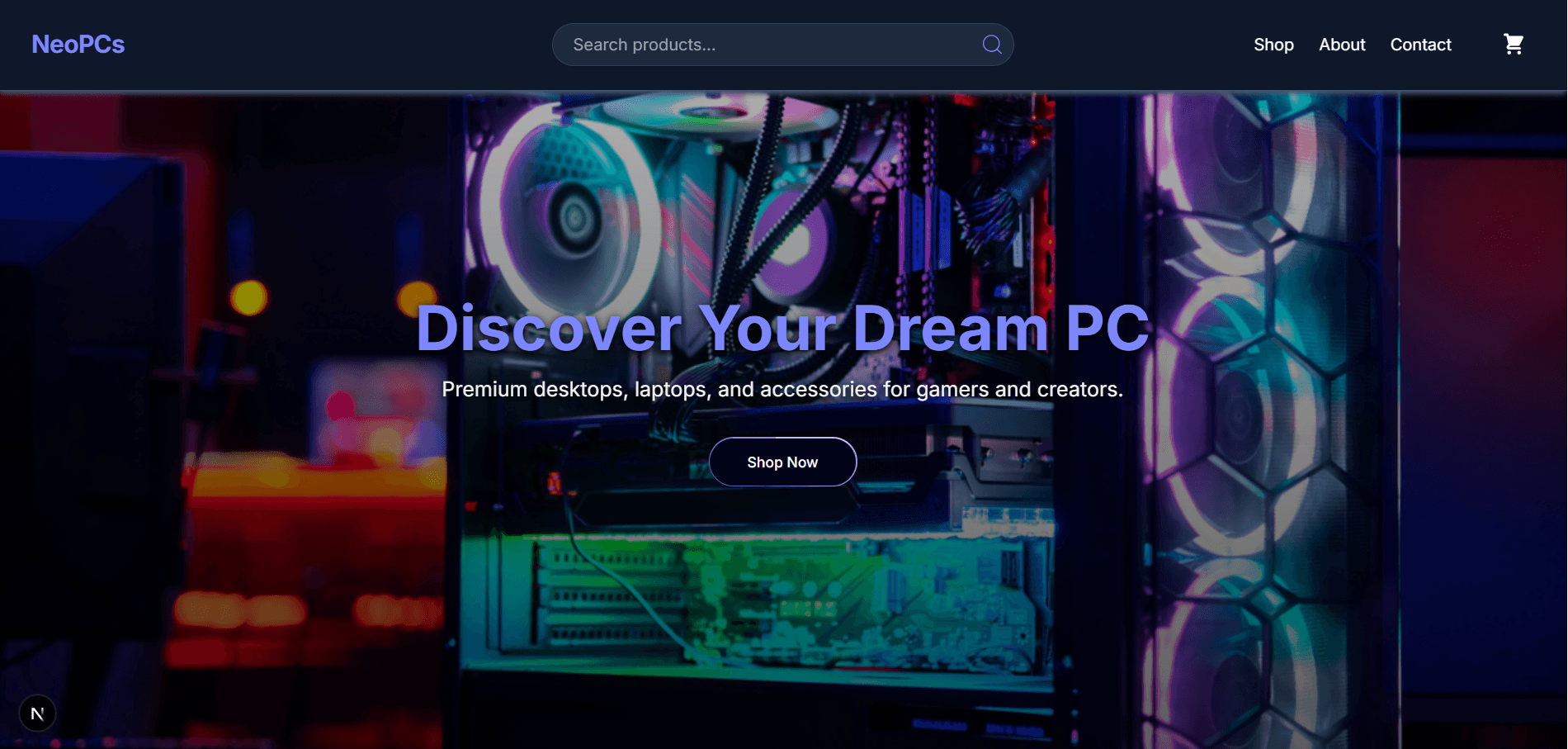 NeoEcommerce - Minimalist E-commerce Website